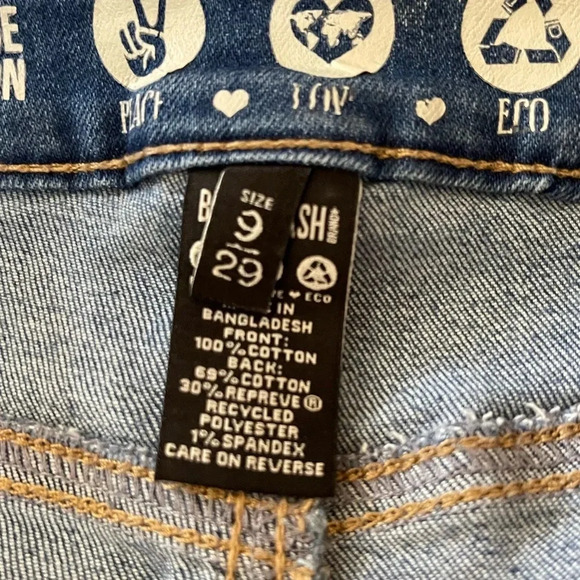 Women’s Rewash Super High Rise Wedge Vintage Reunion jean shorts distressed 29 - Picture 4 of 5